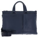 PIQUADRO Russell Expandable Slim Briefcase Blue PIQUADRO Russell Expandable Slim Briefcase Blue