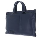 PIQUADRO Russell Expandable Slim Briefcase Blue PIQUADRO Russell Expandable Slim Briefcase Blue