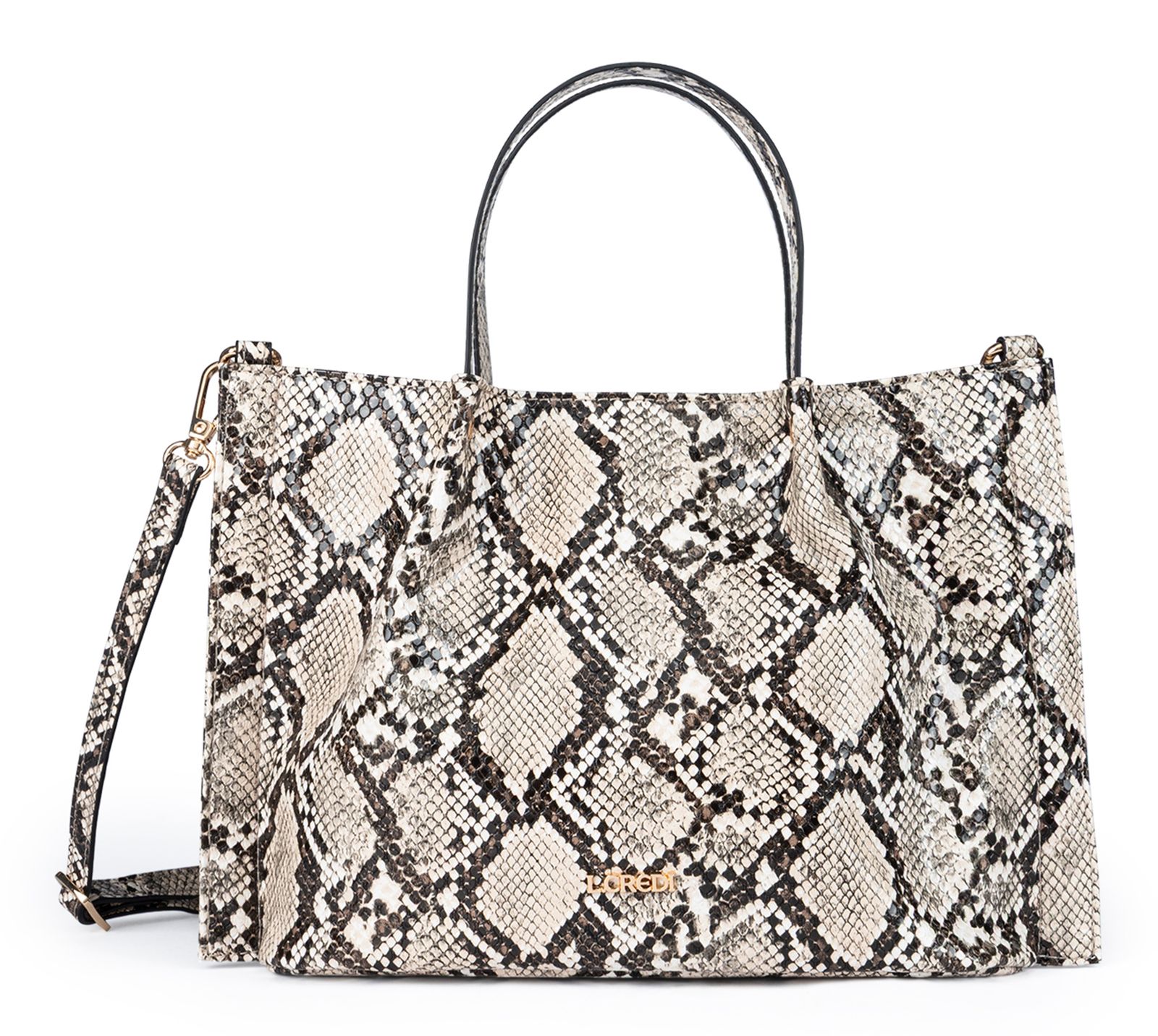 L.CREDI Raila Handbag Black Mix