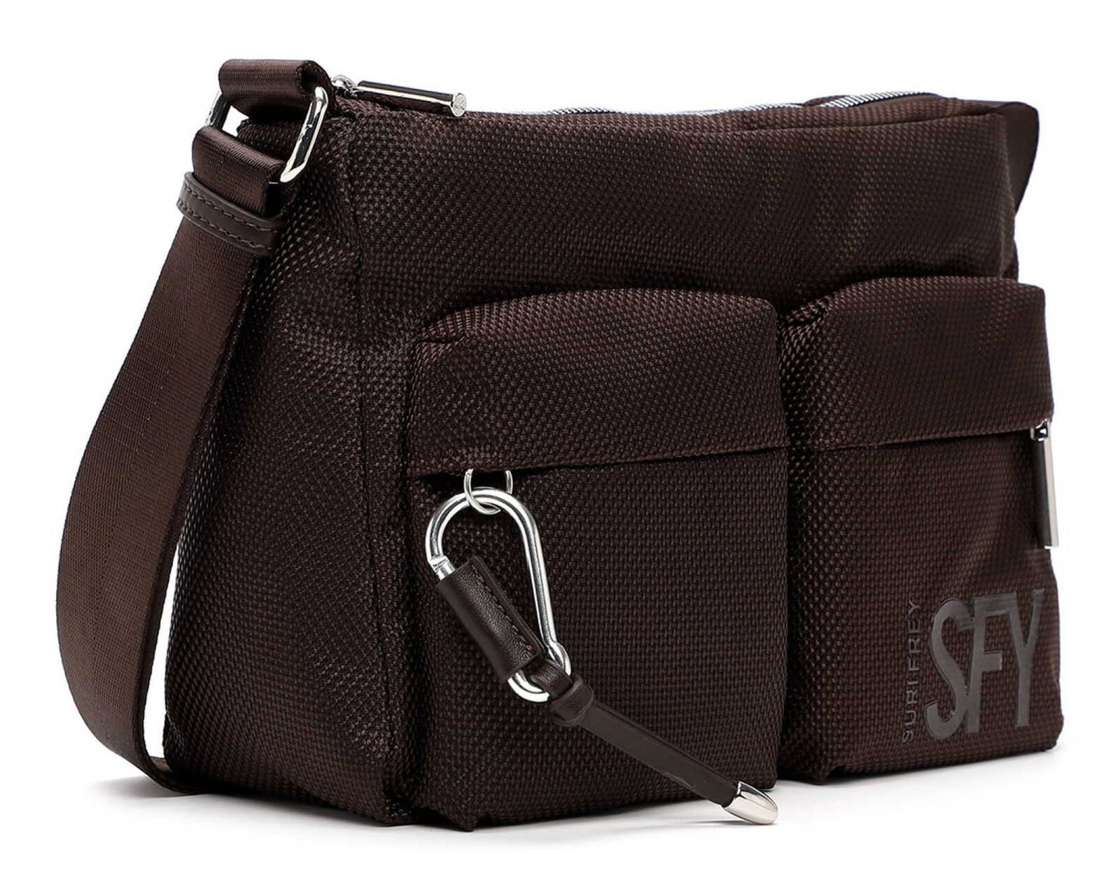 SURI FREY Suri Sports Marry Handbag With Zipper L Darkbrown SURI FREY Suri Sports Marry Handbag With Zipper L Darkbrown