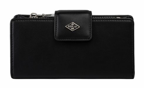 REPLAY Long Wallet Black
