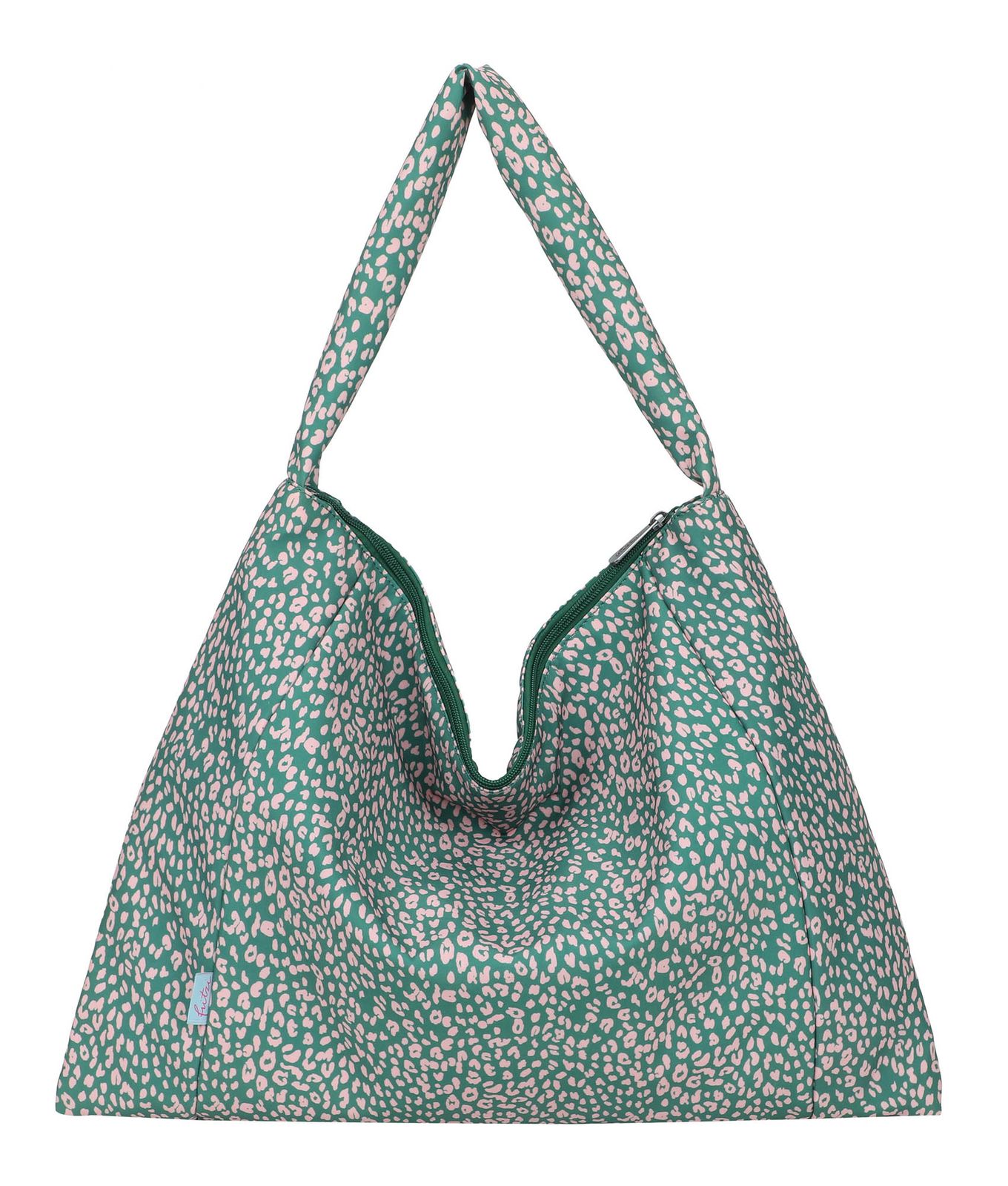 Fritzi aus Preußen Tonnje Hobo Bag Slouchy Cheetah Green Rose