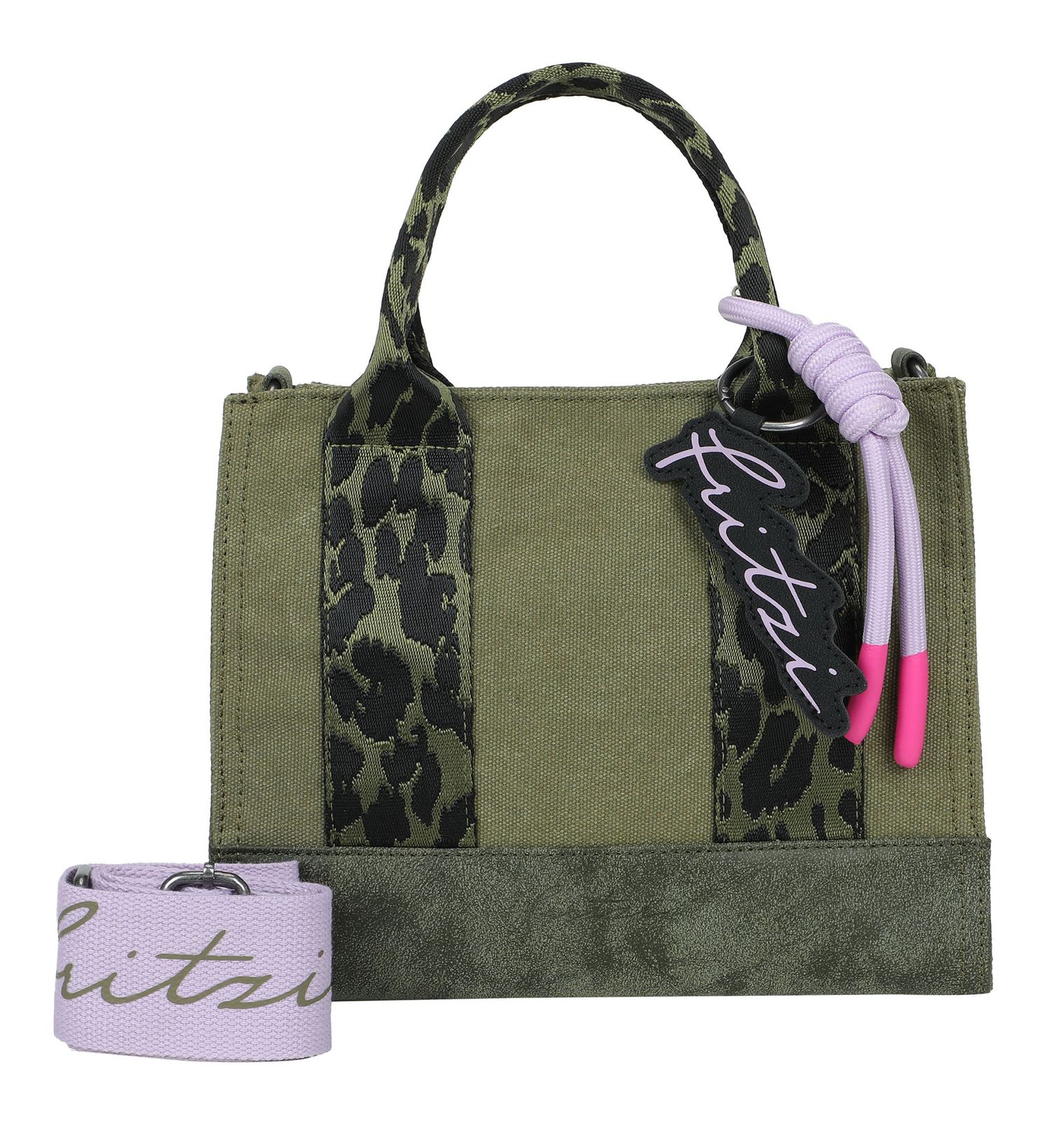 Fritzi aus Preußen Izzy09 Crossbody Limited Happy Leo Olive