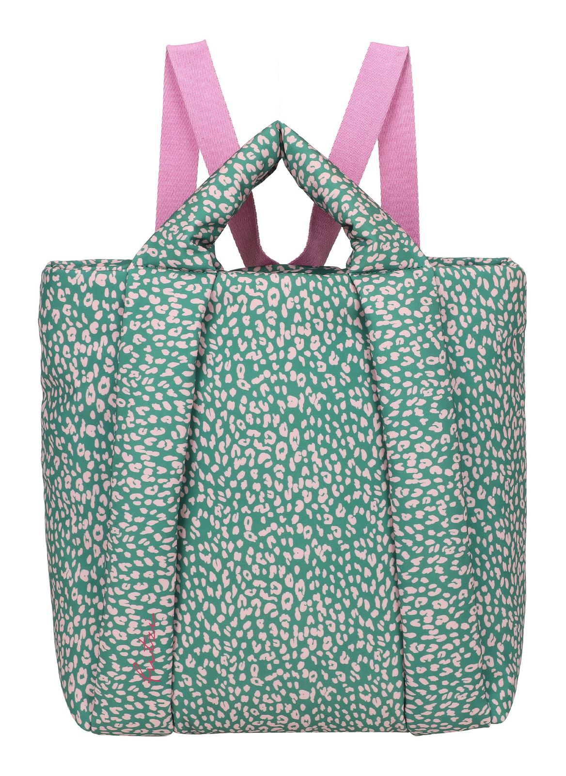 Fritzi aus Preußen Tonnje Backpack Cheetah Green Rose