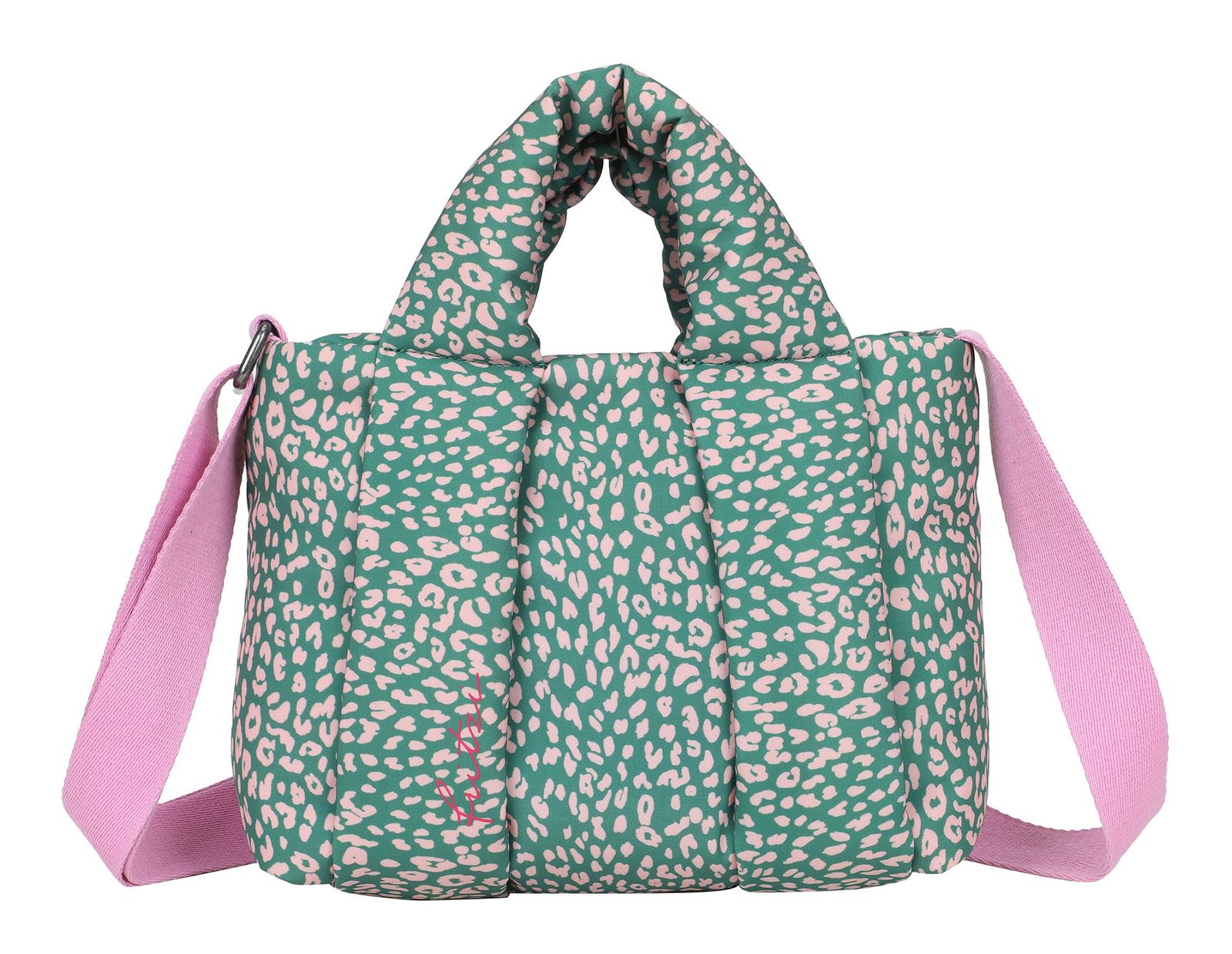 Fritzi aus Preußen Tonnje Crossbody Bag Cheetah Green Rose