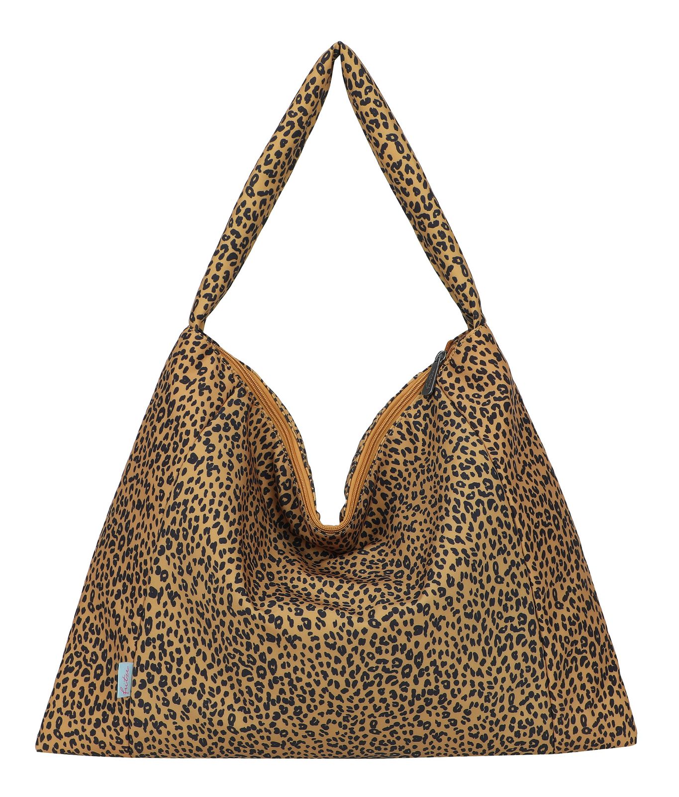 Fritzi aus Preußen Tonnje Hobo Bag Slouchy Cheetah Mustard Black