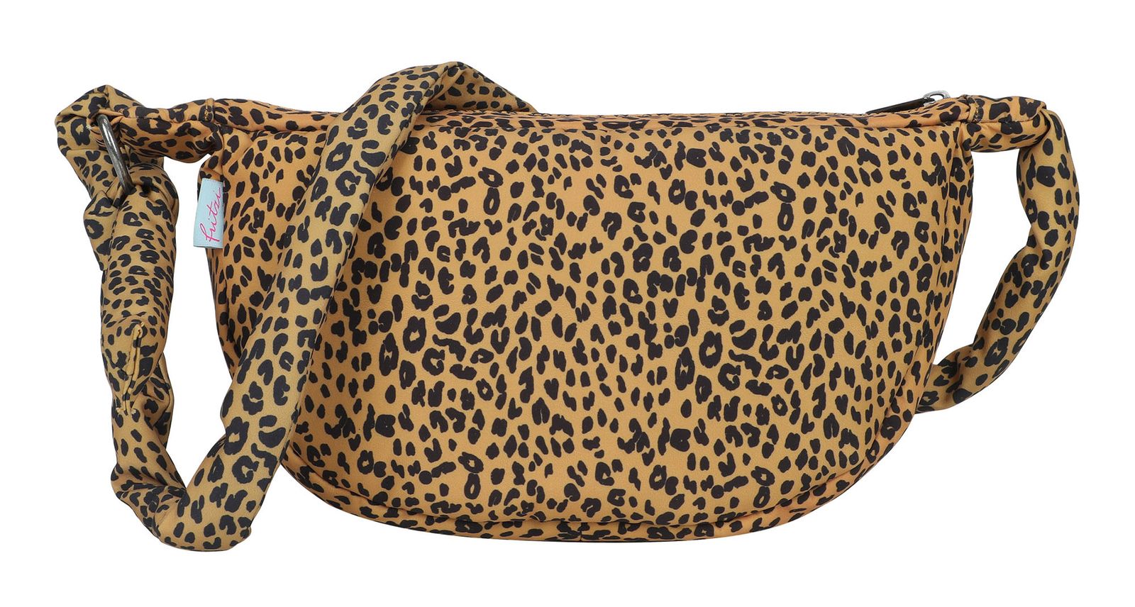 Fritzi aus Preußen Tonnje Banana Crossbody Cheetah Mustard Black