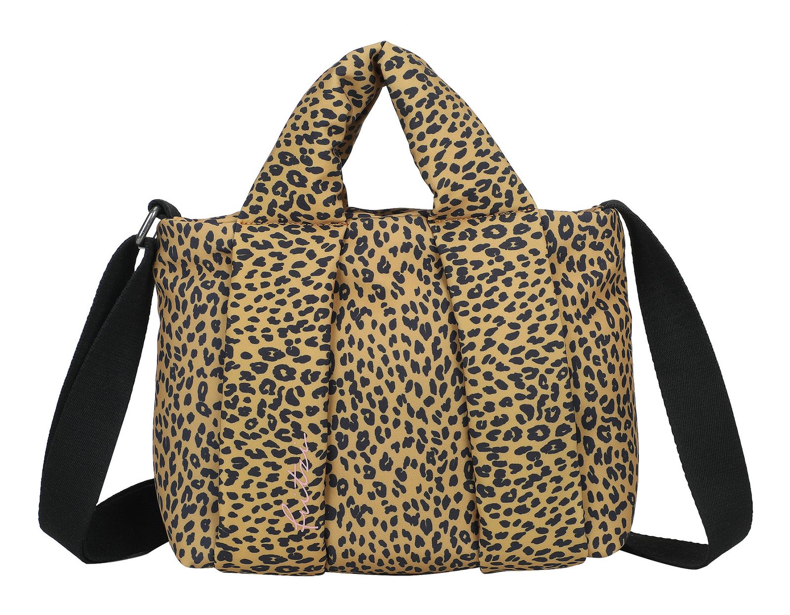 Fritzi aus Preußen Tonnje Crossbody Bag Cheetah Mustard Black