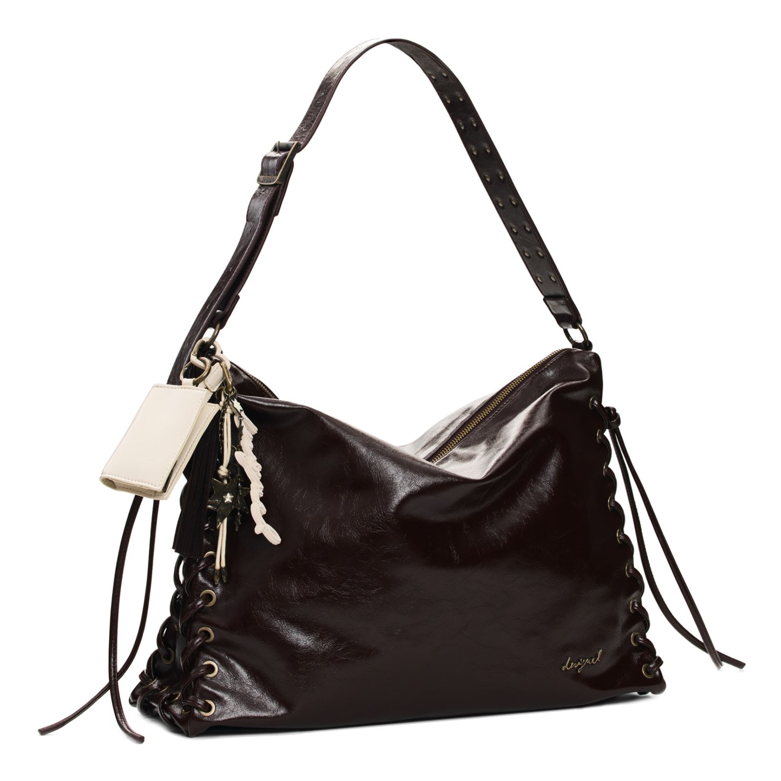 Desigual Galaxy Leiria Shoulder Bag Chocolate Desigual Galaxy Leiria Shoulder Bag Chocolate