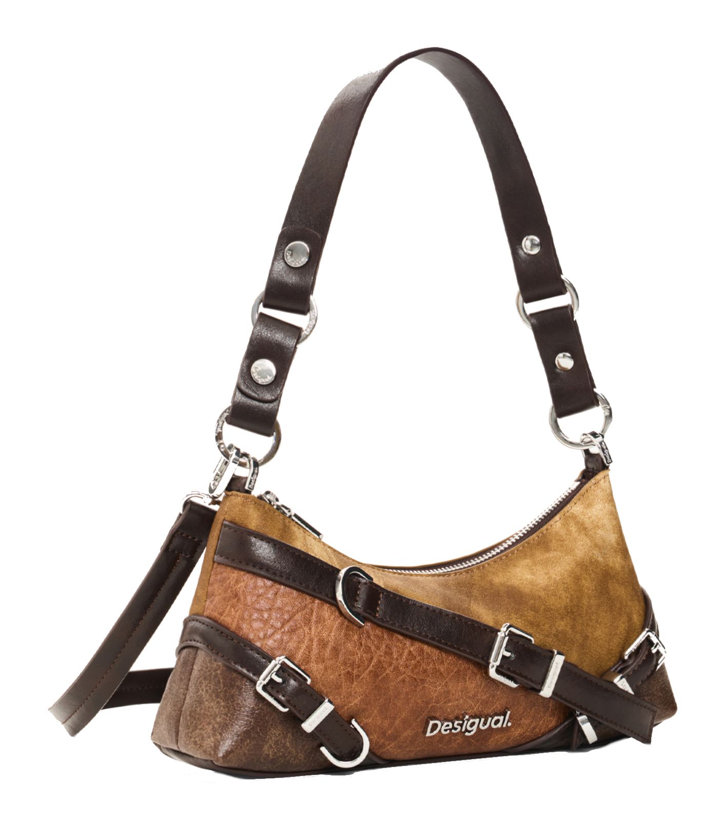 Desigual Aurea Savai Crossbody Bag Chocolate Desigual Aurea Savai Crossbody Bag Chocolate