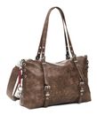 Desigual Half Logo Lanuza Shopping Bag Dark Brown