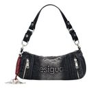 Desigual Half Logo Crossbody Bag Denim Dark Grey