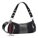 Desigual Half Logo Crossbody Bag Denim Dark Grey