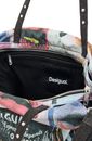 Desigual Graffiato Fabric Shopping Bag Estate Blue