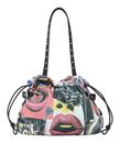 Desigual Graffiato Fabric Shopping Bag Estate Blue
