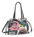 Desigual Graffiato Fabric Shopping Bag Estate Blue
