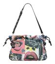 Desigual Graffiato Fabric Shopping Bag Estate Blue