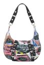 Desigual Graffiato Fabric Shoulder Bag Estate Blue Desigual Graffiato Fabric Shoulder Bag Estate Blue