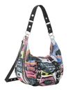 Desigual Graffiato Fabric Shoulder Bag Estate Blue Desigual Graffiato Fabric Shoulder Bag Estate Blue