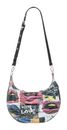 Desigual Graffiato Fabric Shoulder Bag Estate Blue Desigual Graffiato Fabric Shoulder Bag Estate Blue