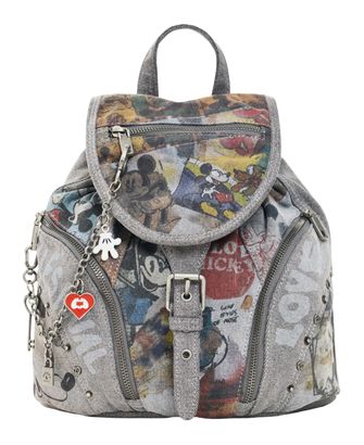 Desigual Mickey All Denim Backpack Mini Denim Light Grey