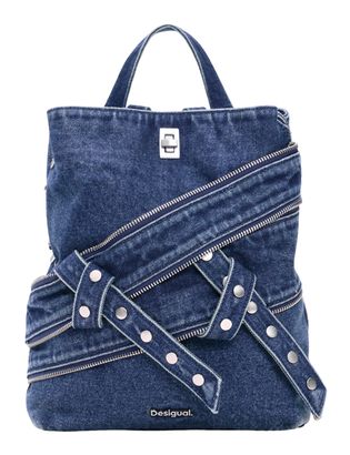 Desigual Centella Denim Backpack Mini Blau Desigual Centella Denim Backpack Mini Blau