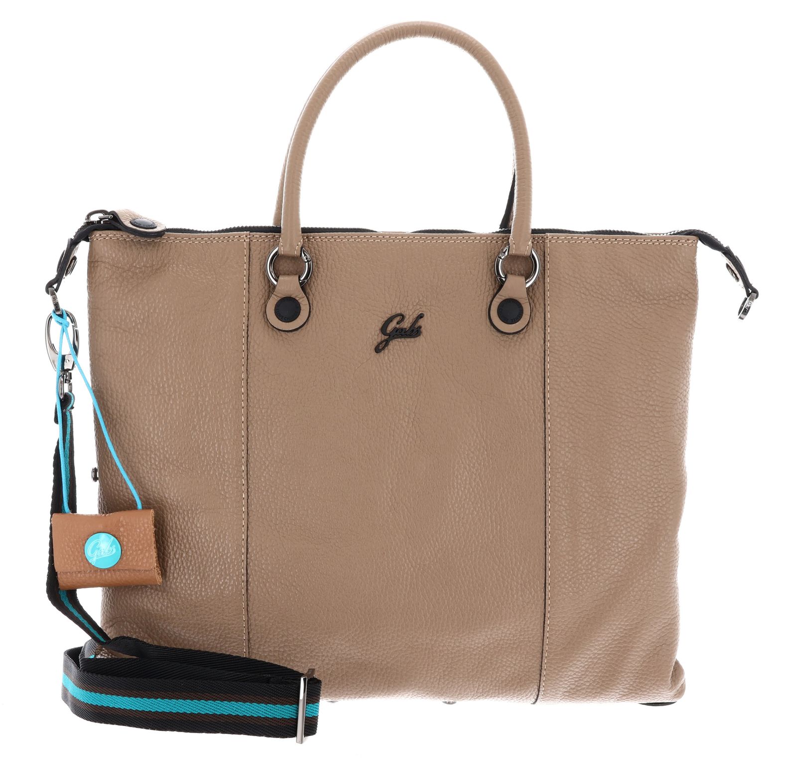 Gabs G3 Plus TG Bull Black Shoulder Bag M Cappuccino