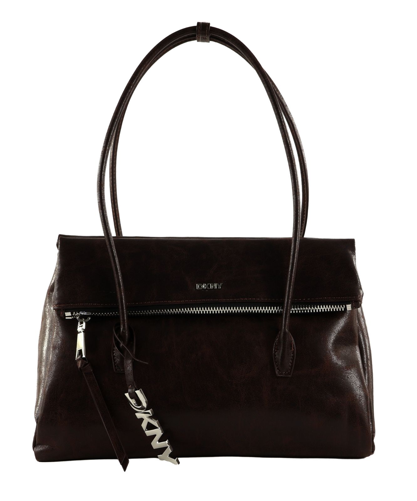 DKNY Rivington Satchel Bag L Coffee Bean