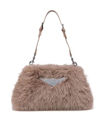 REPLAY Shoulder Bag Dark Beige