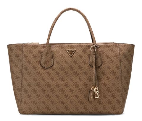 GUESS Marissa Logo Tech Tote Latte Logo GUESS Marissa Logo Tech Tote Latte Logo