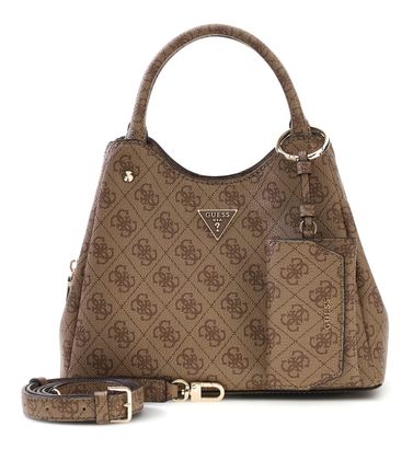 GUESS Lorella Logo Girlfriend Tote S Latte Logo GUESS Lorella Logo Girlfriend Tote S Latte Logo