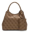 GUESS Lorella Logo Girlfriend Tote S Latte Logo