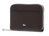 LACOSTE Daily City Zip Coin Wallet XS Dark Brown