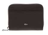 LACOSTE Daily City Zip Coin Wallet XS Dark Brown