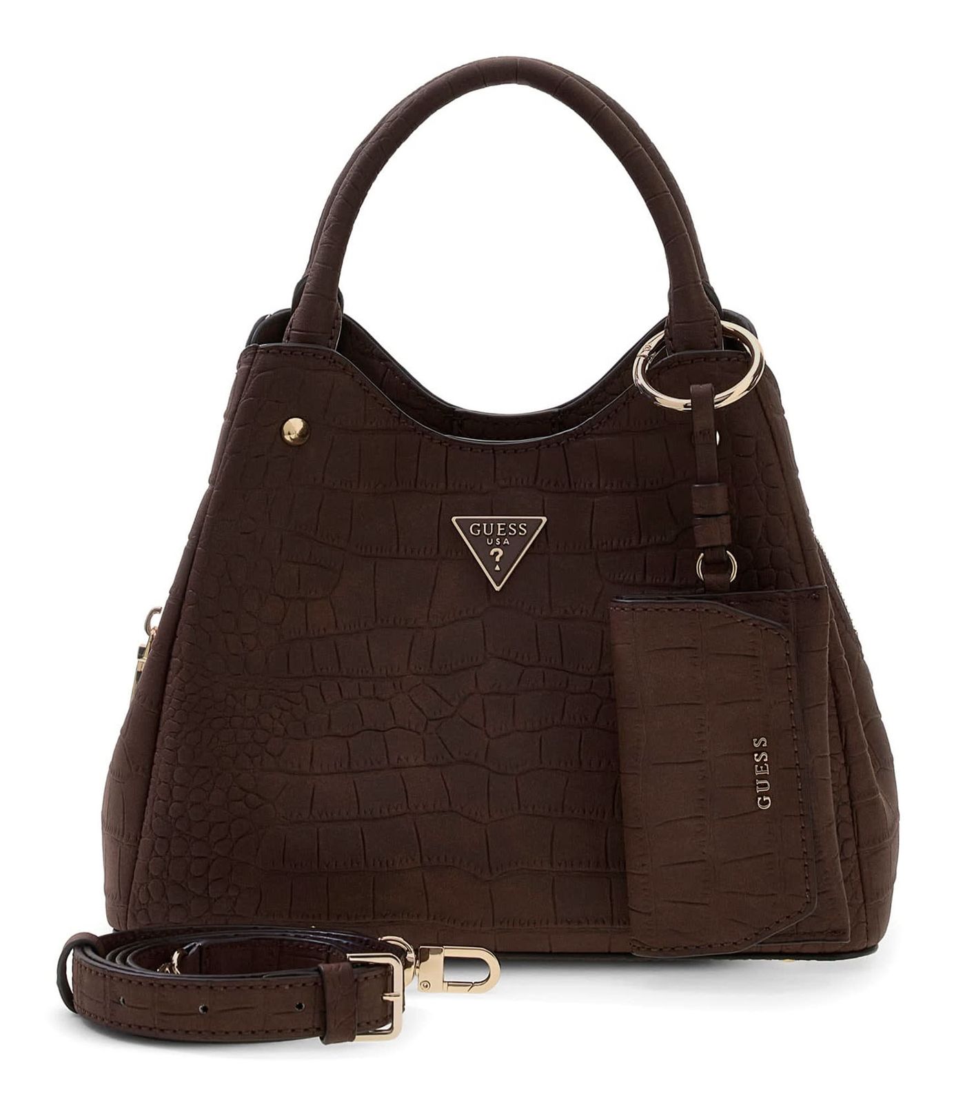 GUESS Lorella Logo Girlfriend Tote S Espresso