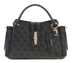 GUESS Yvonne Logo Girlfriend Satchel Coal Logo GUESS Yvonne Logo Girlfriend Satchel Coal Logo