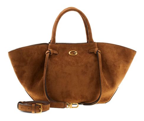 GUESS Allegra Girlfriend Satchel Cognac