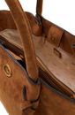 GUESS Allegra Girlfriend Satchel Cognac