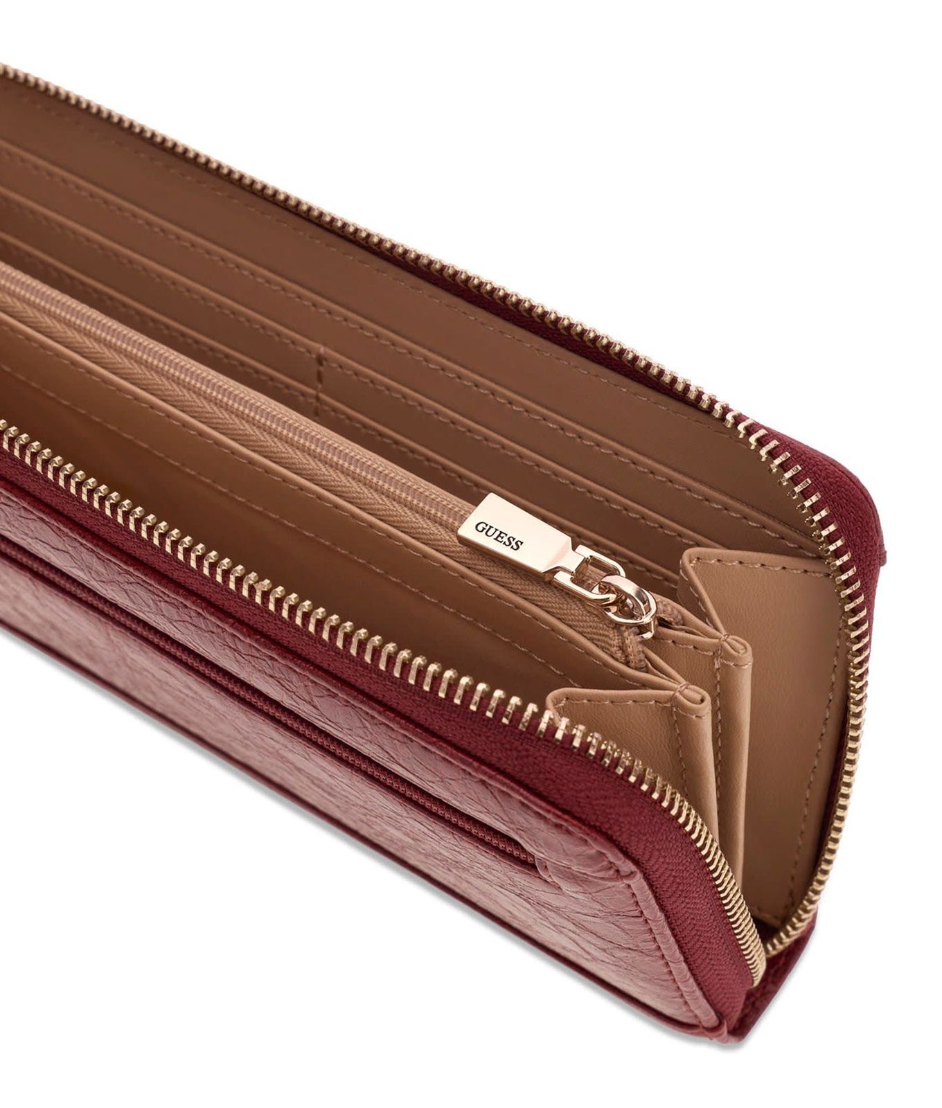 GUESS Antonia SLG Zip Around Wallet L Red GUESS Antonia SLG Zip Around Wallet L Red