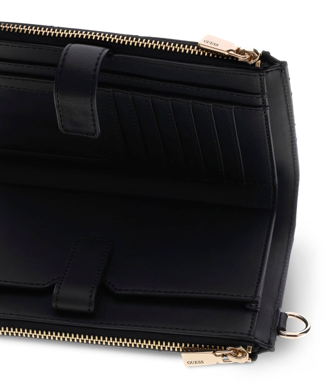 GUESS Juliet SLG Double Zip Organizer Black GUESS Juliet SLG Double Zip Organizer Black