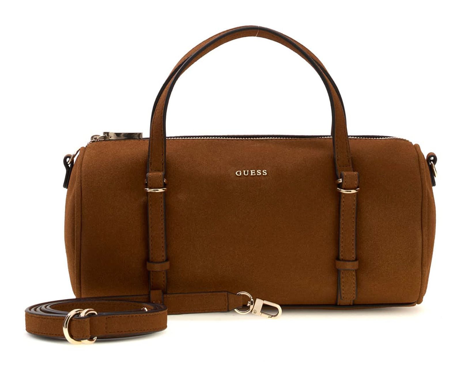 GUESS Taylor Mini Barrel Satchel Cognac