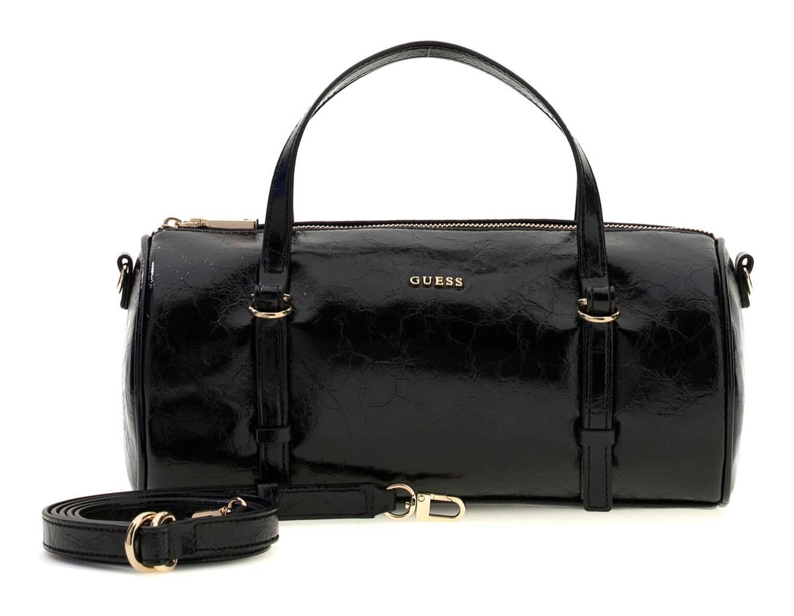 GUESS Taylor Mini Barrel Satchel Black