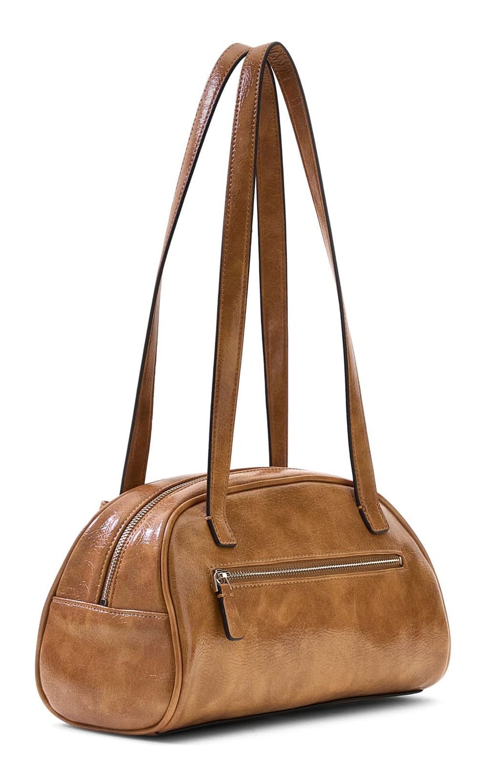 GUESS Theodora Shoulder Satchel Cognac GUESS Theodora Shoulder Satchel Cognac