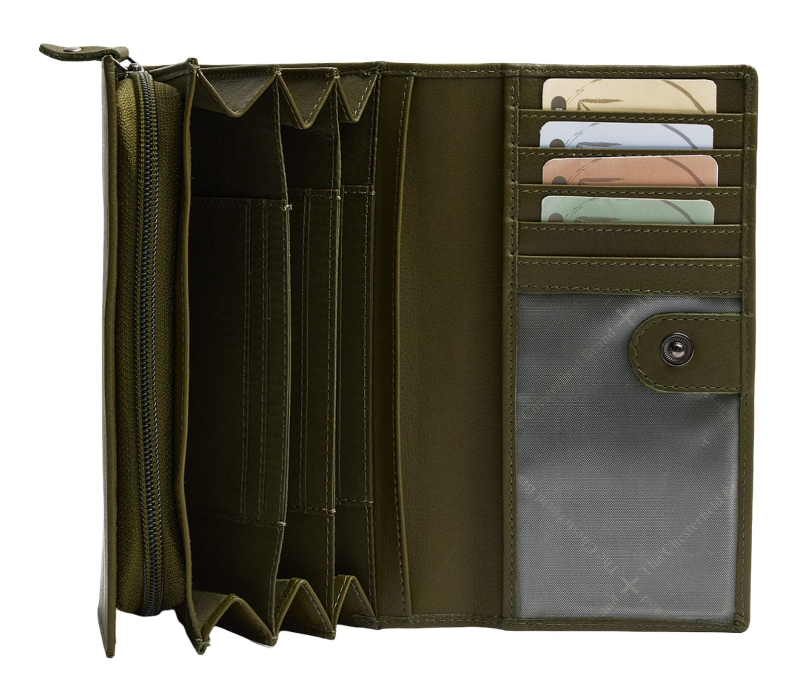 The Chesterfield Brand Valetta Ladies Wallet Olive Green The Chesterfield Brand Valetta Ladies Wallet Olive Green