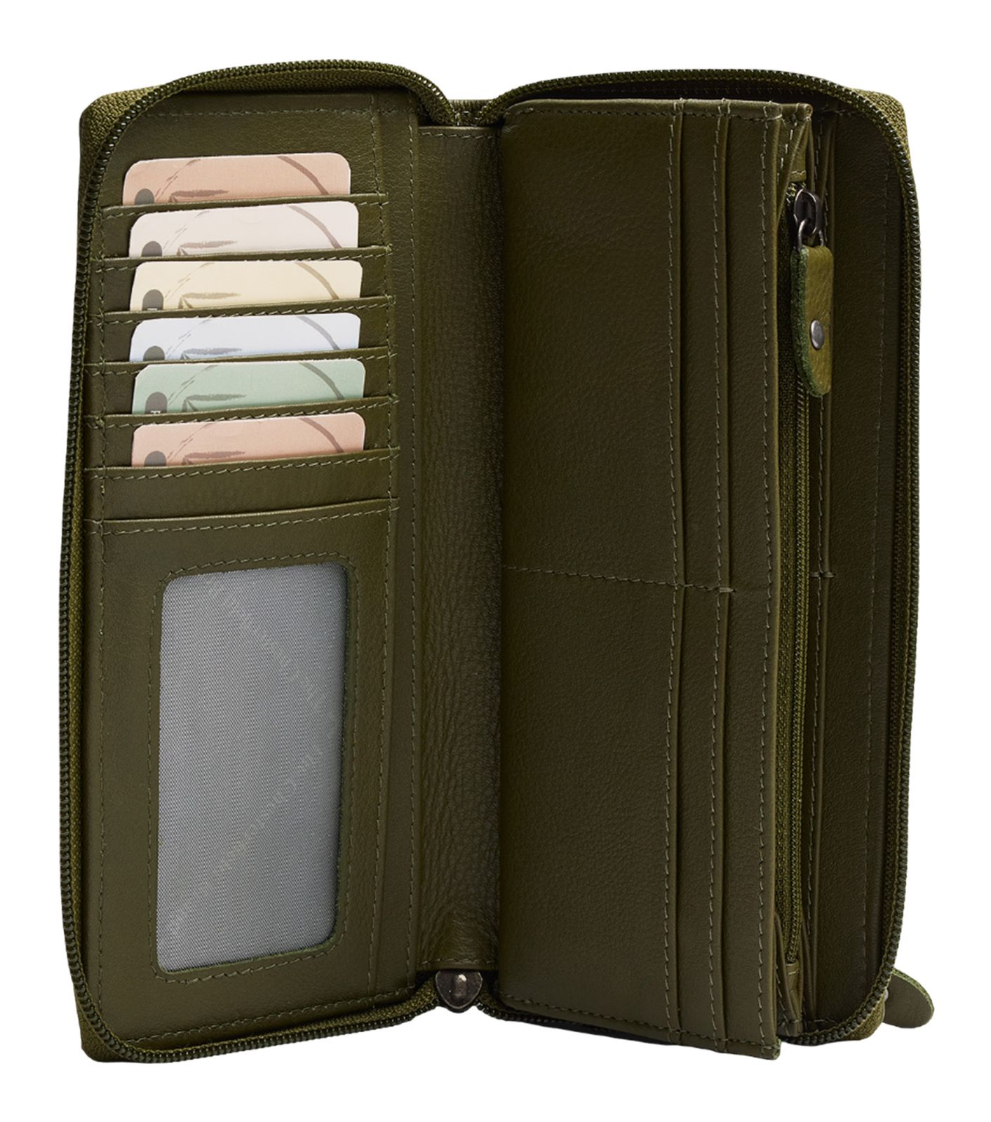 The Chesterfield Brand Mirelle Ladies Wallet Olive Green The Chesterfield Brand Mirelle Ladies Wallet Olive Green