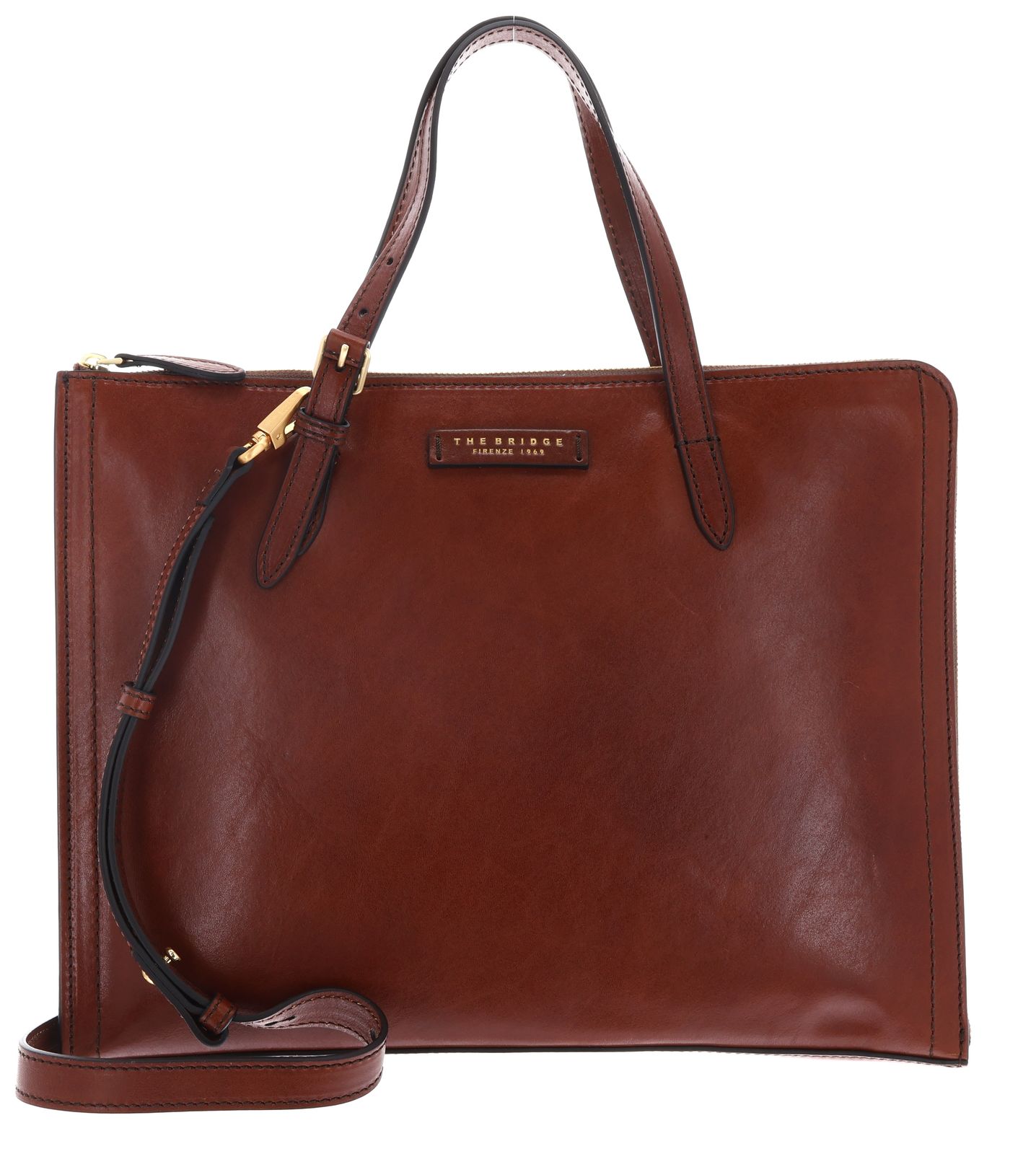 THE BRIDGE Monica Laptop Case Marrone 14 / Oro