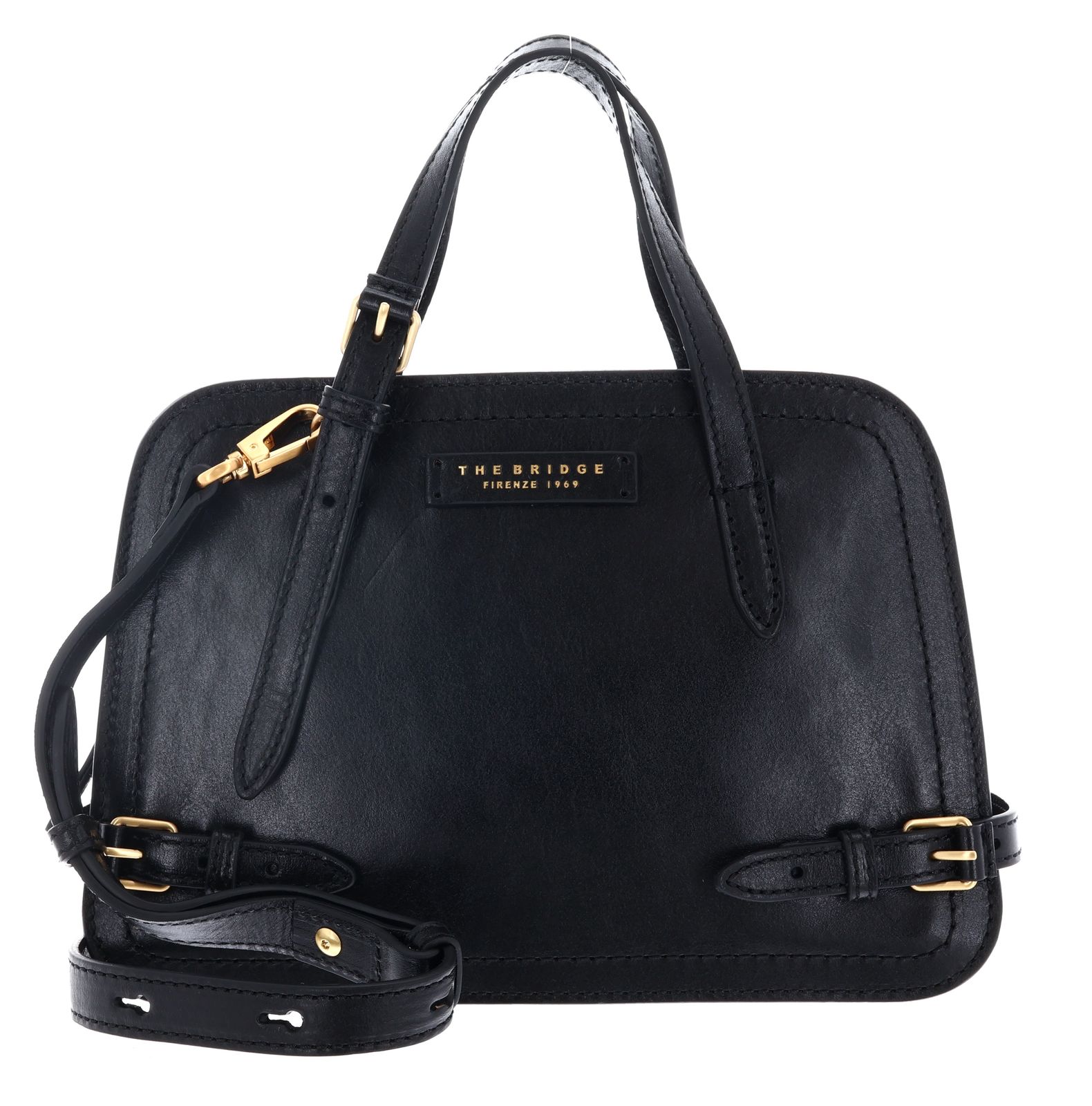 THE BRIDGE Monica Handbag Nero / Oro