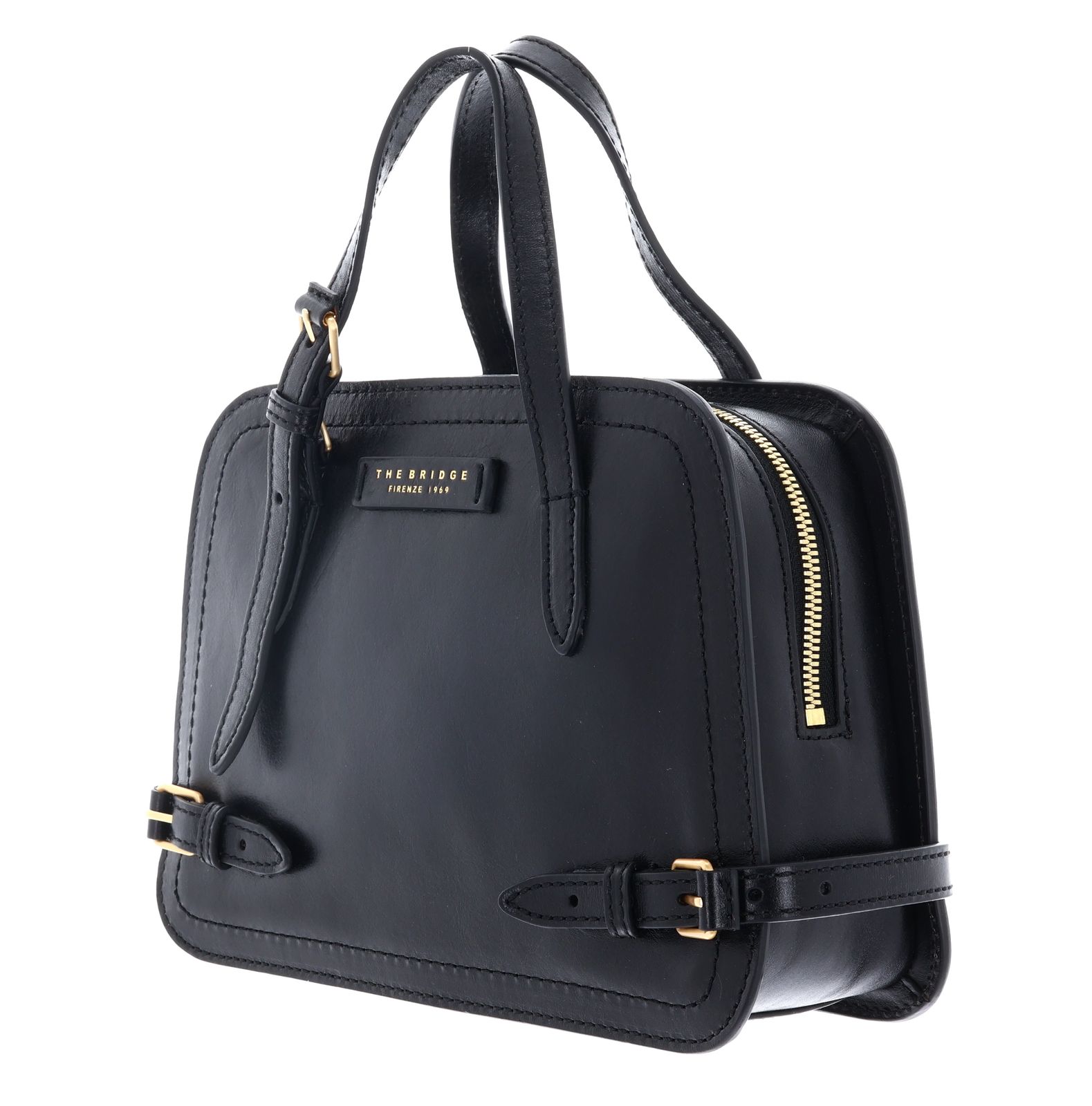 THE BRIDGE Monica Handbag Nero / Oro THE BRIDGE Monica Handbag Nero / Oro