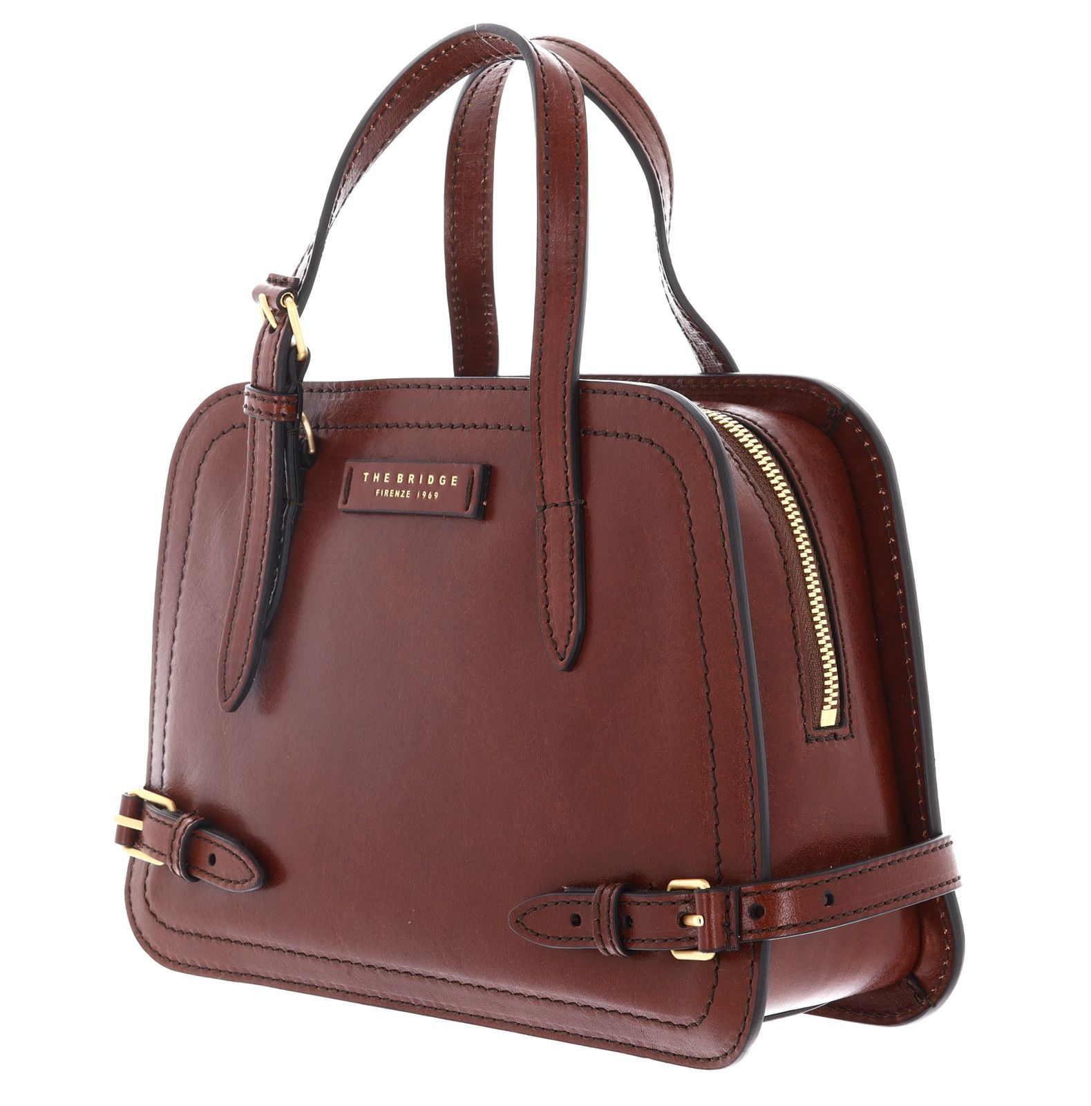 THE BRIDGE Monica Handbag Marrone 14 / Oro THE BRIDGE Monica Handbag Marrone 14 / Oro