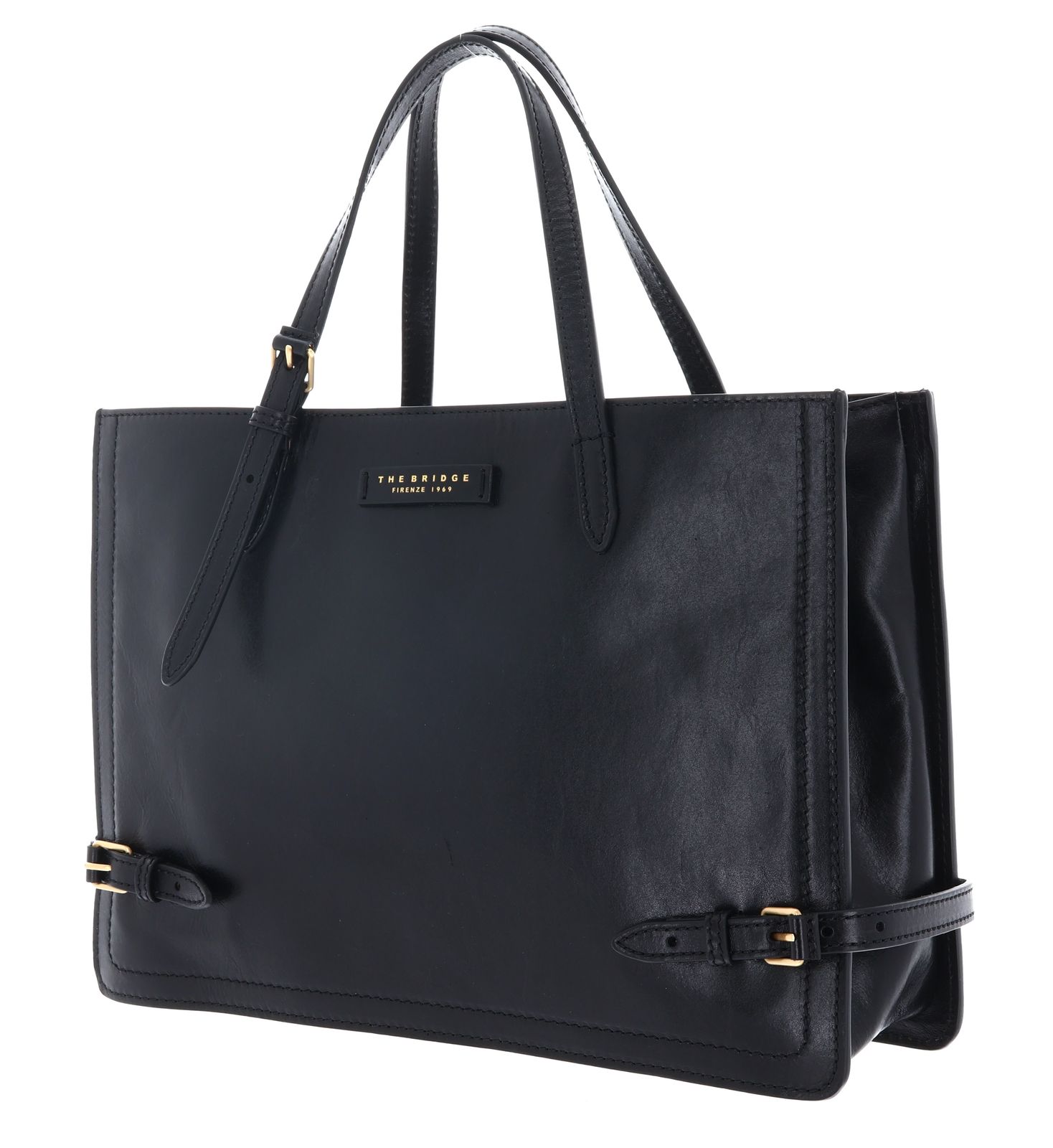 THE BRIDGE Monica Hand Bag Nero / Oro THE BRIDGE Monica Hand Bag Nero / Oro